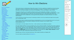 Desktop Screenshot of howtowinelections.co.uk